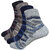ANKII Cotton Stylish Self Design Men Ankle Length Socks, Pack Of 4