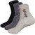 ANKII Cotton Stylish Self Design Men Ankle Length Socks, Pack Of 3