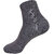 ANKII Cotton Stylish Self Design Men Ankle Length Socks, Pack Of 3