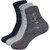 ANKII Cotton Stylish Self Design Men Ankle Length Socks, Pack Of 3
