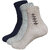 ANKII Cotton Stylish Self Design Men Ankle Length Socks, Pack Of 3