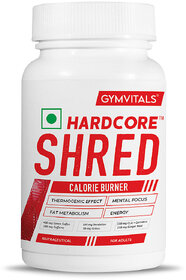 Gymvitals Hardcore Shred Fat Burner, 90 Veg Capsules