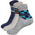 ANKII Cotton Stylish Self Design Men Ankle Length Socks, Pack Of 3