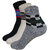 ANKII Cotton Stylish Self Design Men Ankle Length Socks, Pack Of 3