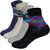 ANKII Cotton Stylish Self Design Men Ankle Length Socks, Pack Of 4