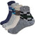 ANKII Cotton Stylish Self Design Men Ankle Length Socks, Pack Of 4