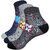 ANKII Cotton Stylish Self Design Men Ankle Length Socks, Pack Of 3