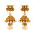 Memoir Brass Gold Plated Hamdmade Pearl Drop Small and cuteTraditional Jhumki earrings Women (JHWR4477)