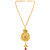 Memoir Brass Goldplated Handmade Faux Ruby & CZ Tradtional Pendant Ethnic Jewellery Women