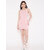 BLANCD Women's Pink Polyester Solid Bodycon Dress