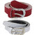Exotique White & Pink Faux Leather Belt Combo For Women (WC0017MU)
