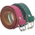 Exotique Green & Pink Faux Leather Belt Combo For Women (WC0021MU)
