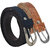 Exotique Black & Tan Faux Leather Belt Combo For Women (WC0034MU)