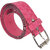 Exotique Pink & Brown Faux Leather Belt Combo For Women (WC0041MU)