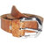 Exotique  Tan Casual Faux Leather Belt For Women (BW0043TN)