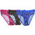 Lady silk associated women cotton panty ( black+red+sky)Love