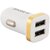 O-Range 2.4 A Dual USB Car Charger with Cable for All Android  iPhones