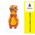 Bharatnatyam Classical Dance Dress Yellow Color Costume For Kids