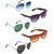 Zyaden Combo of  5 Aviator, Aviator, Aviator, Wayfarer & Wayfarer Sunglasses-Combo 3158