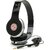 Signature Premium Quality VM-46 Blue Universal Headphones  with 3.5 mm jack compatible with all mobile phone ( Black)
