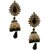 Samridhi Design Creation Black and Silver Alloy Bridal Jhumkis