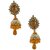 Samridhi Design Creation Orange Alloy Floral Jhumkis