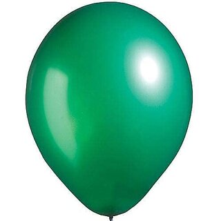 Lalantopparties Metallic Balloon Shiny Finish Birthday,Anniversary,baby surprise,Green Pack Of 25