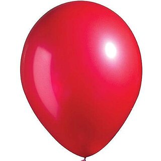 Lalantopparties Metallic Balloon Shiny Finish Birthday,Anniversary,baby surprise,Red Pack Of 25