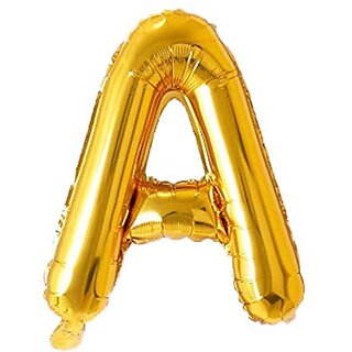 Lalantopparties Alphabets Balloon A Letter Balloon 16 inch Party Decoration,birthday,Gold Pack of 1
