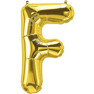 Lalantopparties Alphabets Balloon F Letter Balloon 16 inch Party Decoration,birthday,Gold Pack of 1