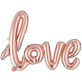 Lalantopparties Love Script Printed Foil Balloon 30 inch Balloon decoration, Multi Pack of 1