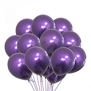 Lalantopparties Metallic Balloons Latex 9 inch birthday decoration,anniversary,Purple 35 Pack of 1