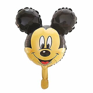 Lalantopparties Mickey Mouse Foil Balloon Round head shape26 inch Balloon decoration Pack of 1 Multi