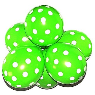 Lalantopparties Polka Dot Balloon Spotty Balloon Party Decoration, Green 10 pc Pack Of 1