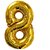 Lalantopparties Number foil balloon 40 inch 8 number party decoration,birthday,Gold Pack of 1