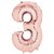 Lalantopparties Number foil balloon 40 inch 3 number party decoration,birthday,Rose Gold Pack of 1