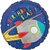 Lalantopparties Happy Birthday Space Foil Balloon ,Rocket Balloon UFO theme 45 cm x 45 cm Pack of 1