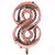 Lalantopparties Number foil balloon 40 inch 8 number party decoration,birthday,Rose Gold Pack of 1