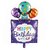 Lalantopparties Gift Bag Shape Foil Balloon Happy Birthday Print,Purple 63cmx 107cmPack of 1