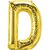 Lalantopparties Alphabets Balloon D Letter Balloon 16 inch Party Decoration,birthday,Gold Pack of 1