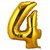 Lalantopparties Number foil balloon 16 inch 4 number party decoration,birthday,Gold Pack of 1