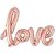 Lalantopparties Love Script Printed Foil Balloon 30 inch Balloon decoration, Multi Pack of 1