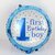 Lalantopparties 1st Happy Birthday Foil Balloon BLue Dot Printed Round 18 inch Multi Pack of 1