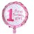 Lalantopparties 1st Happy Birthday Foil Balloon Pink Dot Printed Round 18 inch Multi Pack of 1