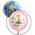 Lalantopparties 1st Happy Birthday Foil Balloon Pink Heart Printed Round 18 inch Multi Pack of 1