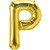 Lalantopparties Alphabets Balloon P Letter Balloon 16 inch Party Decoration,birthday,Gold Pack of 1