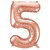 Lalantopparties Number foil balloon 16 inch 6 number party decoration,birthday,Rose Gold Pack of 1