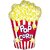 Lalantopparties Popcorn shape Foil Balloon 22 inch Balloon Birthday decoration, Multi pack of 1
