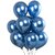 Lalantopparties Metallic Balloon Latex 9 inch birthday decoration,anniversary,Dark Blue 35 Pack of 1