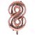 Lalantopparties Number foil balloon 32 inch 8 number party decoration,birthday,Rose Gold Pack of 1